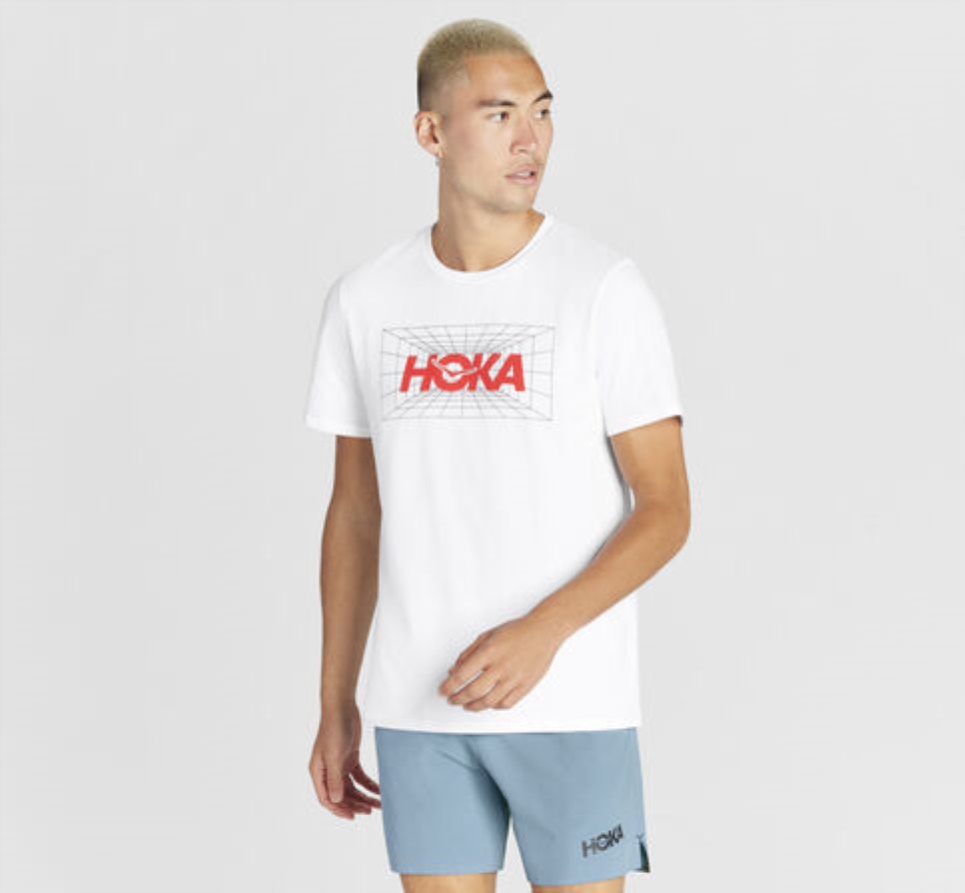 All-Day Tee Hoka White Fiesta